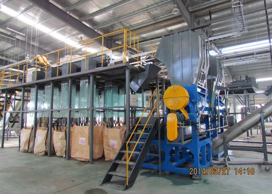 línea de reciclaje plástica de la máquina de la botella inútil del ANIMAL DOMÉSTICO 2000kg/h