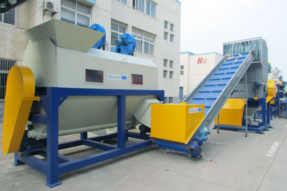 línea de reciclaje plástica de la máquina de la película de 380V 50HZ PP PE