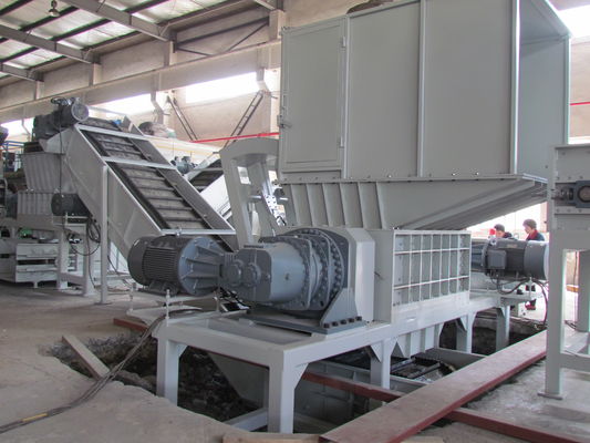 máquina doble inútil sólida de la trituradora del eje de 22*2kw 20rpm
