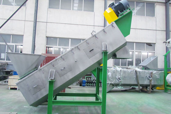 Lavadora de alta velocidad de la fricción 1500KG/H, línea de reciclaje plástica de la máquina sS304