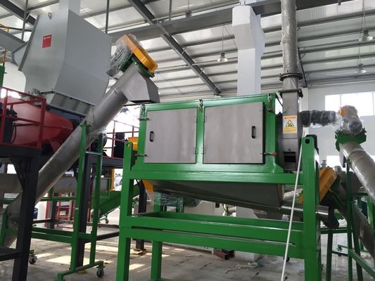 ANIMAL DOMÉSTICO 1000kg/h que recicla la planta de reciclaje de la botella de la máquina/del animal doméstico/la línea del lavado de la escama del animal doméstico