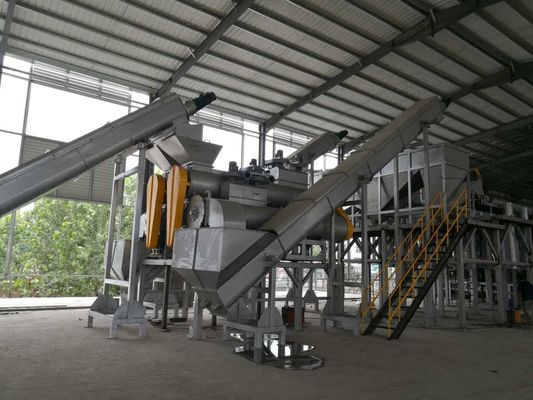 ANIMAL DOMÉSTICO 1000kg/h que recicla la planta de reciclaje de la botella de la máquina/del animal doméstico/la línea del lavado de la escama del animal doméstico, línea de reciclaje plástica