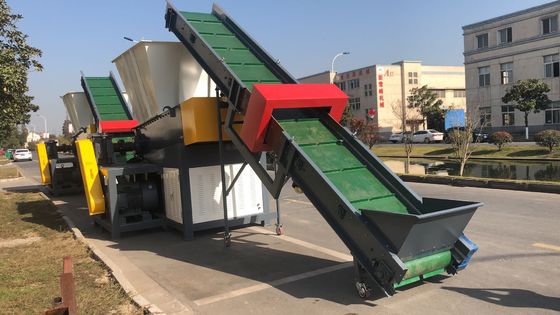 45kw 4pcs fijó la máquina plástica de la trituradora de la fibra de la cuchilla